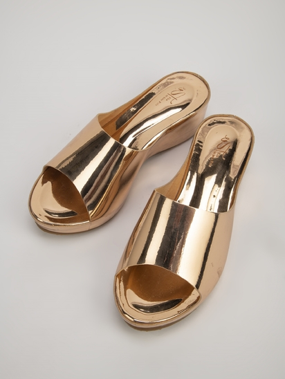 Medalaid II TWP Golden Platform Heel