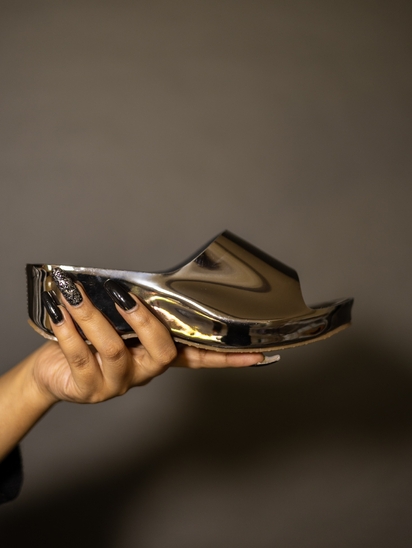 Medalaid II TWP Grey Platform Heel