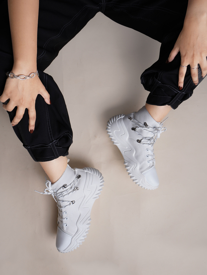 80�s HipHop || TWP X Selfie White Sneakers
