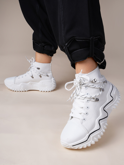 80�s HipHop || TWP X Selfie White Sneakers