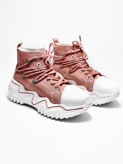 80�s HipHop || TWP X Selfie Pink Sneakers