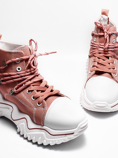 80�s HipHop || TWP X Selfie Pink Sneakers