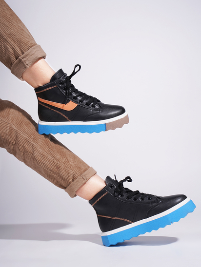 Soft Frolic || TWP X Selfie Black Sneakers