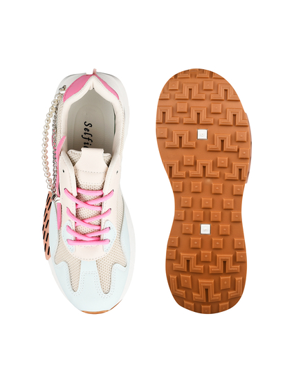 Detachable pearls II  TWP X Selfie White Sneakers