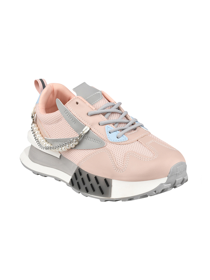 Detachable pearls II  TWP X Selfie Pink Sneakers