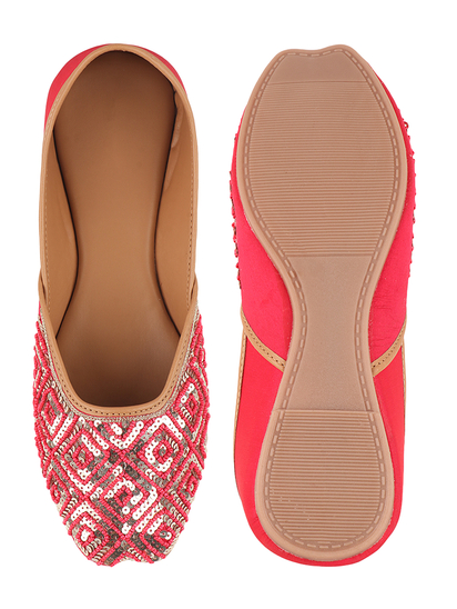 Twinkle Toes II TWP Red Juttis
