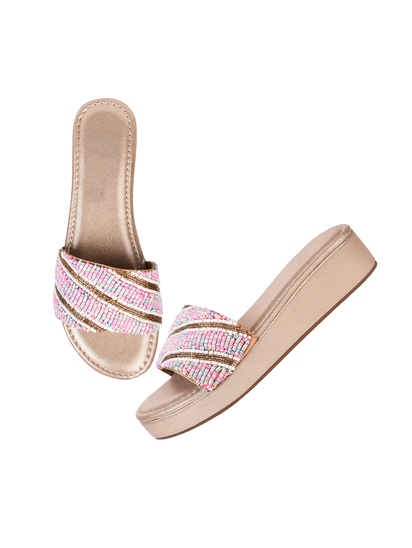Pearl-me-up II TWP Golden Platform Heel