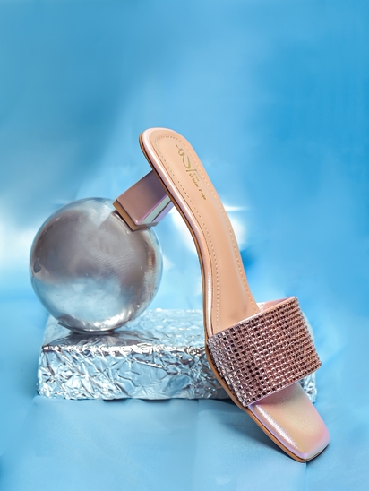 Glitter Glam II TWP Block Pink Heel