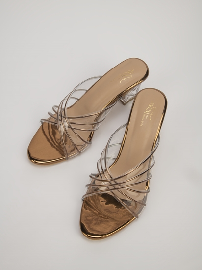 GlitzGlam II TWP Block Gold Heel