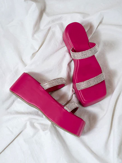 Stardust || TWP PINK PLATFORM HEEL