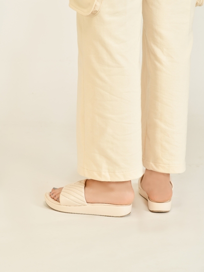 Everyday Ease || TWP WEDGE CREAM HEEL
