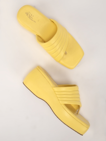 Cupcake  || TWP YELLOW PLATFORM HEEL