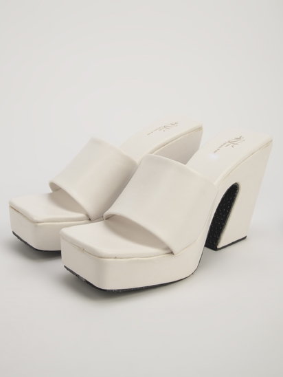Elevate me II TWP Block White Heel