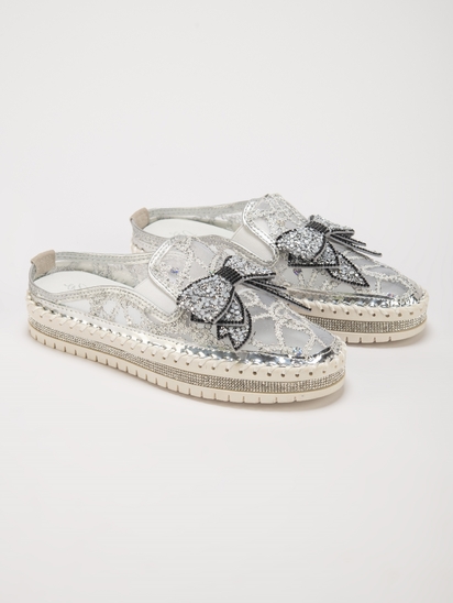 Elsa Glitter II TWP White Loafers