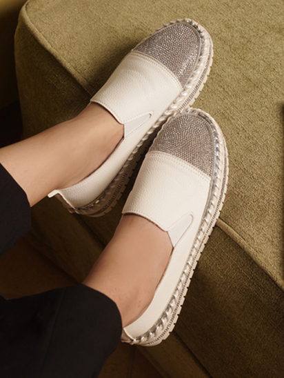 Twinkle Toes II TWP White Loafers