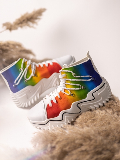 Queer Soles || TWP X Selfie White Sneakers