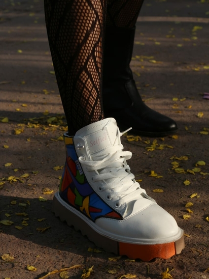 Pride Steps || TWP X Selfie White Sneakers