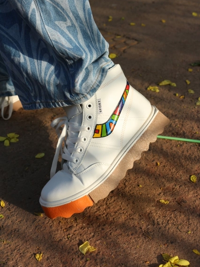 Pride Steps || TWP X Selfie White Sneakers