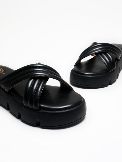 Cross Tango II TWP Black Platform Sandal
