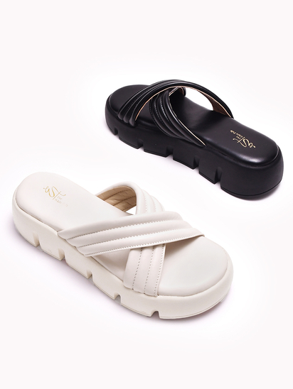 Cross Tango II TWP Cream Platform Sandal
