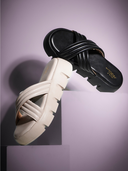 Cross Tango II TWP Cream Platform Sandal