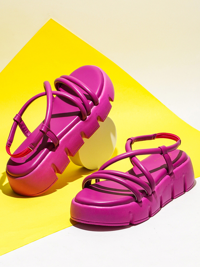 StrappyTwist II TWP Pink Platform Sandal