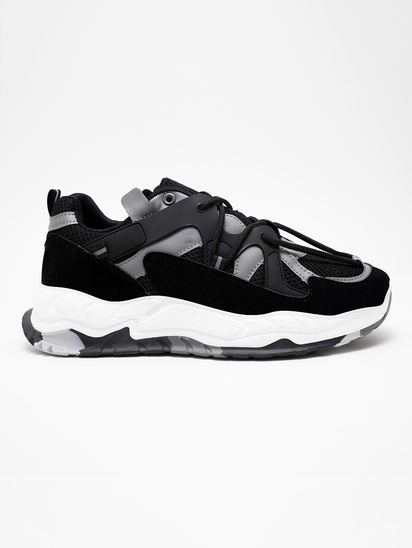 thewhitepole - Cross Lace II TWP Black Sneakers - The White Pole