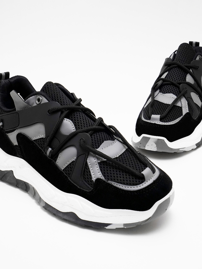 Cross lace II TWP Black Sneakers