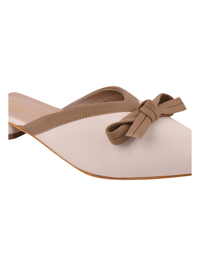 Pointed Perfection  II TWP Cream Mules