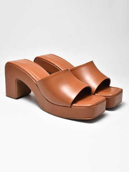 Soft Glow  II TWP Block Brown Heel