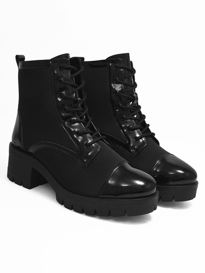 Harley Black Combat Boots
