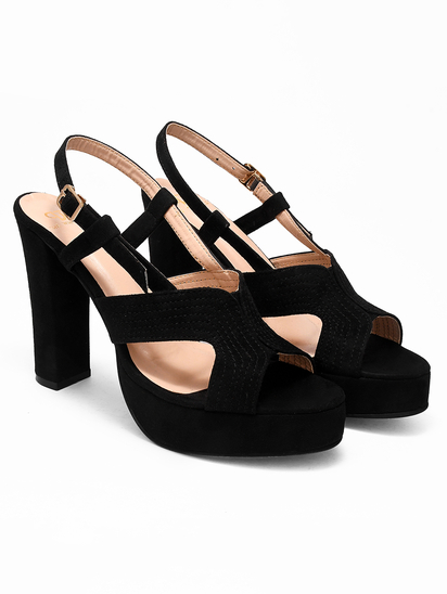 Strap Soiree || TWP Black Block Heel