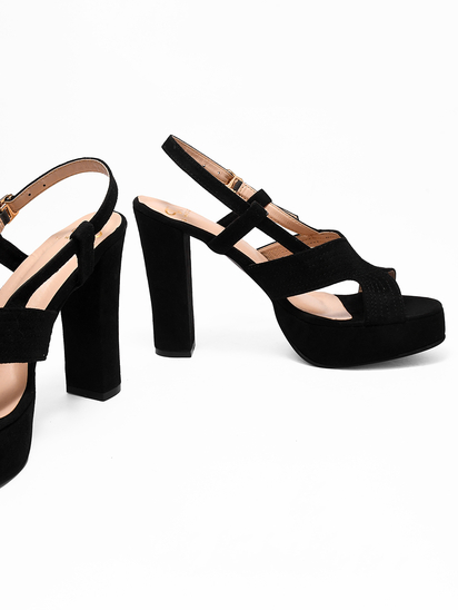 Strap Soiree || TWP Black Block Heel