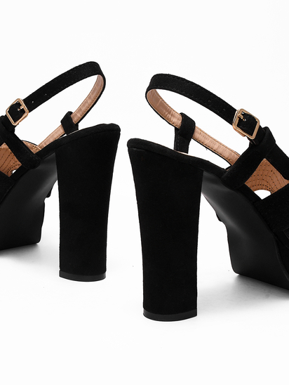 Strap Soiree || TWP Black Block Heel