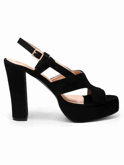 Strap Soiree || TWP Black Block Heel