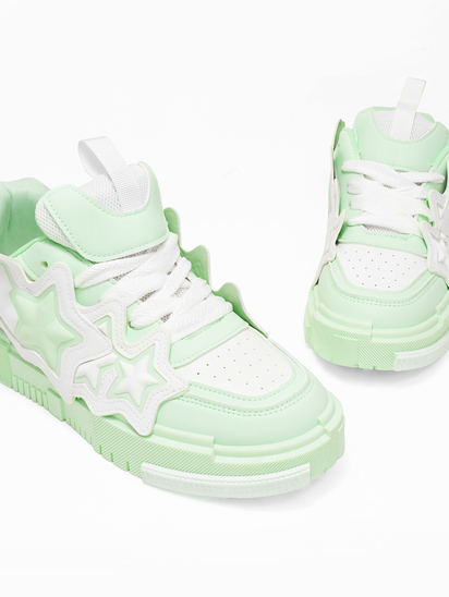Astron II TWP White Green Sneakers