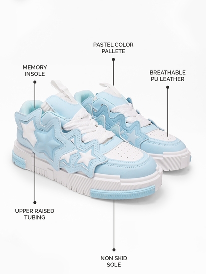 Astron II TWP White Blue Sneakers