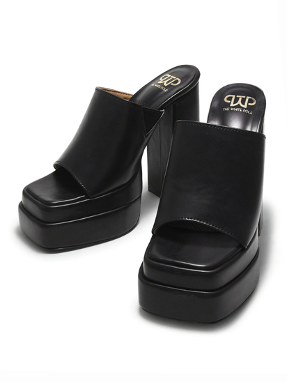 Lucy II TWP Block Black Heel