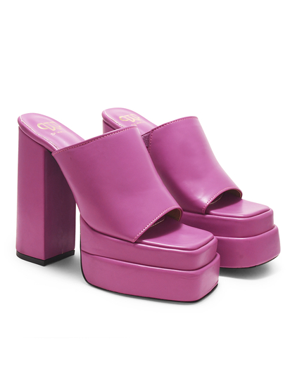 Lucy II TWP Block Pink Heel