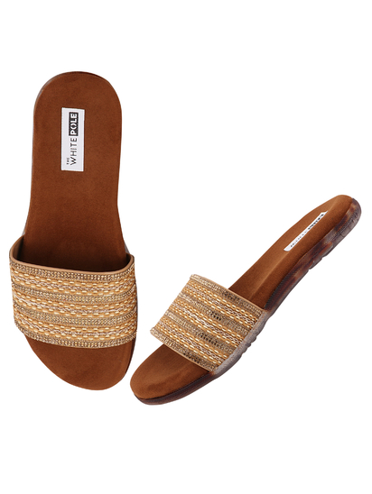 Embroidery Dreams Golden Flats