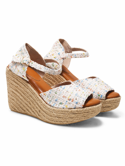 Fruit loops II TWP White Wedge Heel