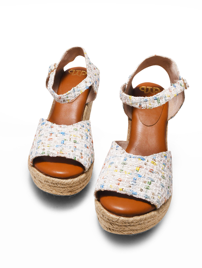 Fruit loops II TWP White Wedge Heel