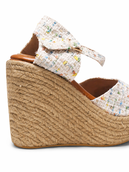 Fruit loops II TWP White Wedge Heel