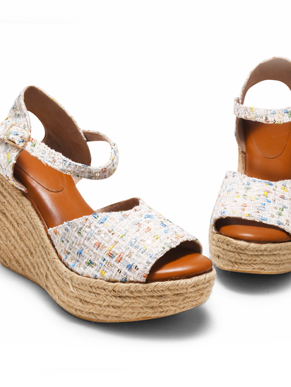 Fruit loops II TWP White Wedge Heel