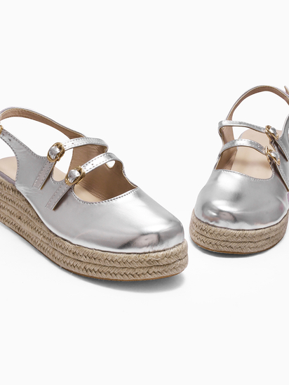 Celestial chrome II TWP Silver Platform Sandal