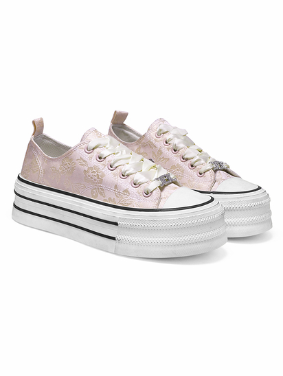 Cosmo canvas II TWP Pink Sneakers