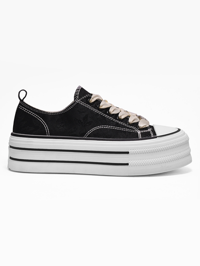 Cosmo canvas II TWP Black Sneakers