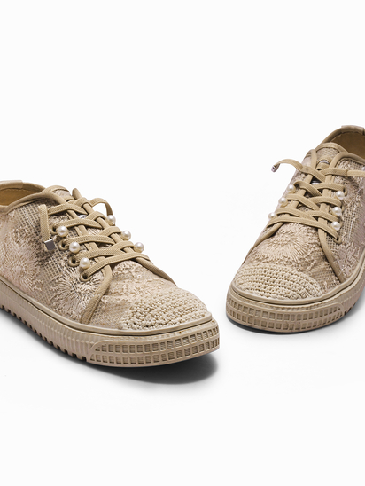 Zenith II TWP Beige Sneakers