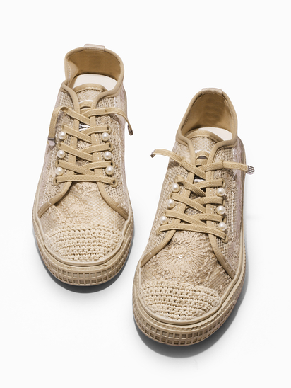 Zenith II TWP Beige Sneakers