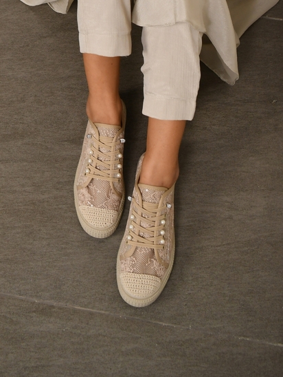 Zenith II TWP Beige Sneakers